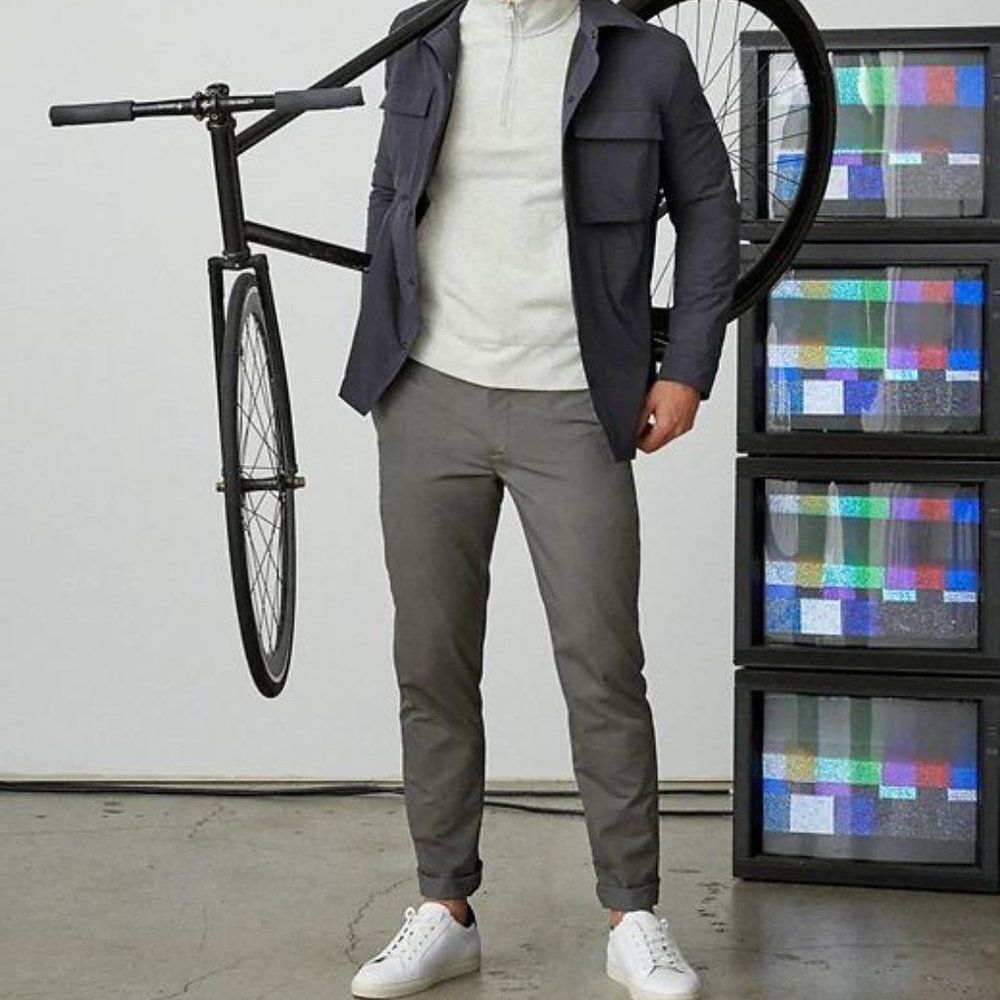 Hörst Collections Grey Slim Straight Pant